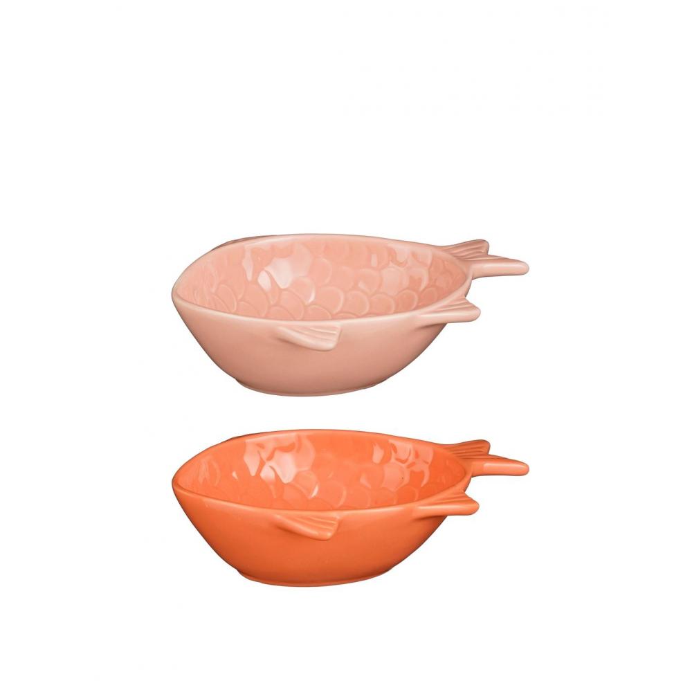 Μπωλ ψάρι 2χρώματα 16x11,5x4,5cm Plastona 02.1191922