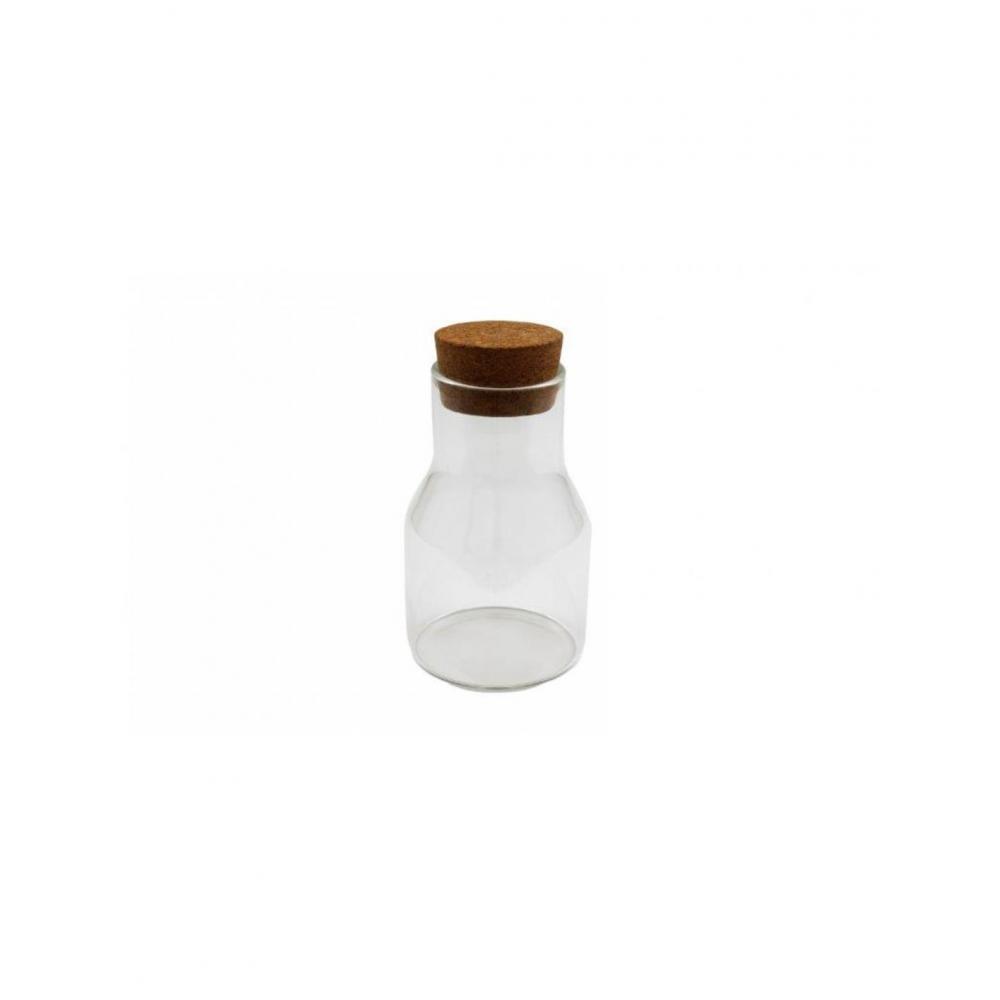 Μπουκάλι γυάλ. καπάκι φελλός 600ml/9x15CM Plastona 014.KG3106