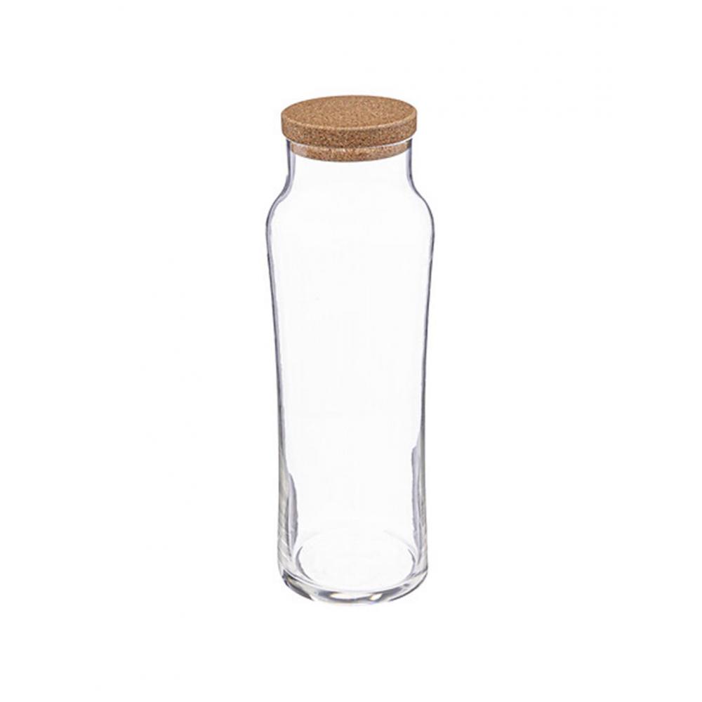 Μπουκάλι γυάλινο/καπάκι φελλού 1L/8,8 x 25 cm Plastona 07.154938