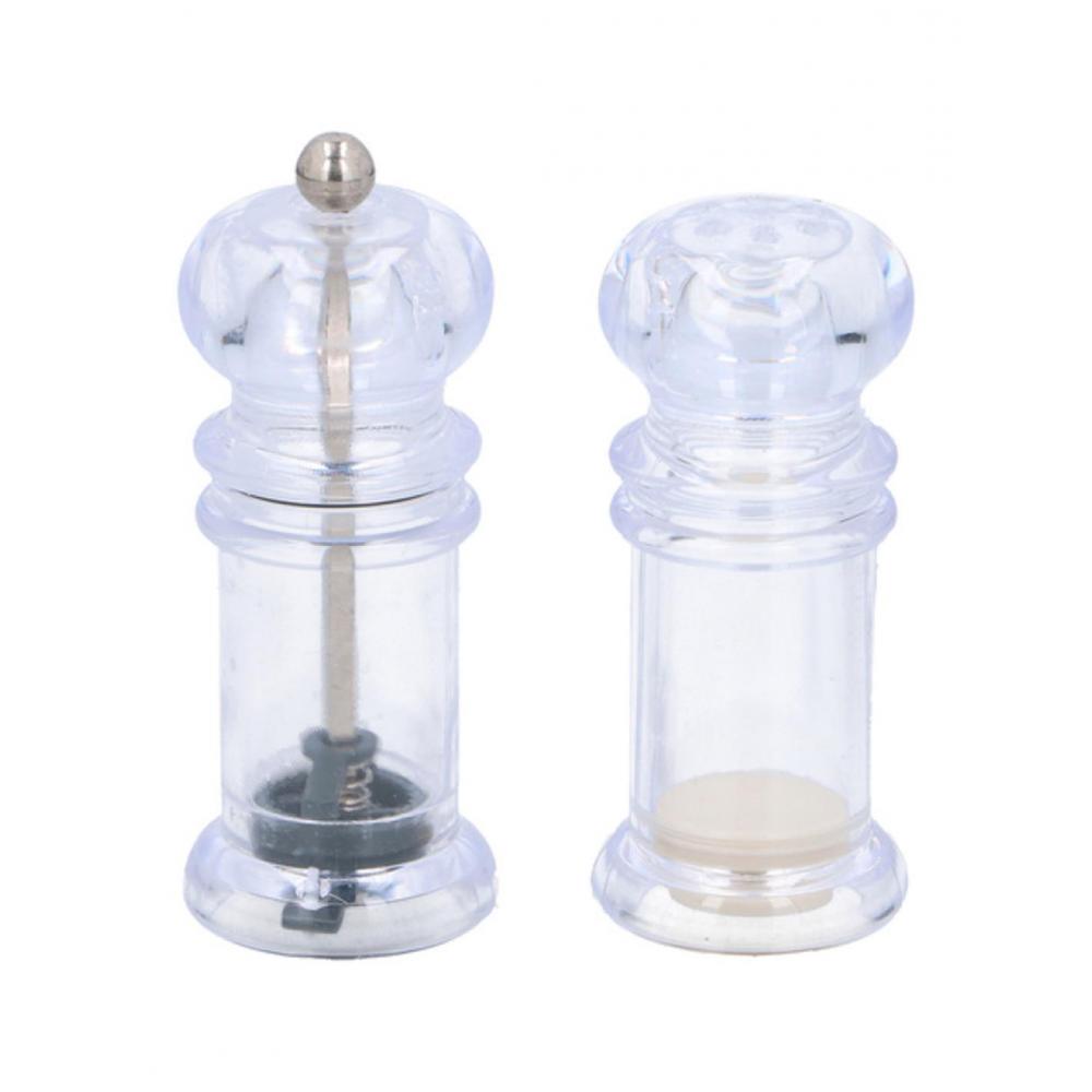 Mύλος αλατιού & πιπεριού SS/PVC 2τμχ Φ4,3Η10cm Plastona 03.11339