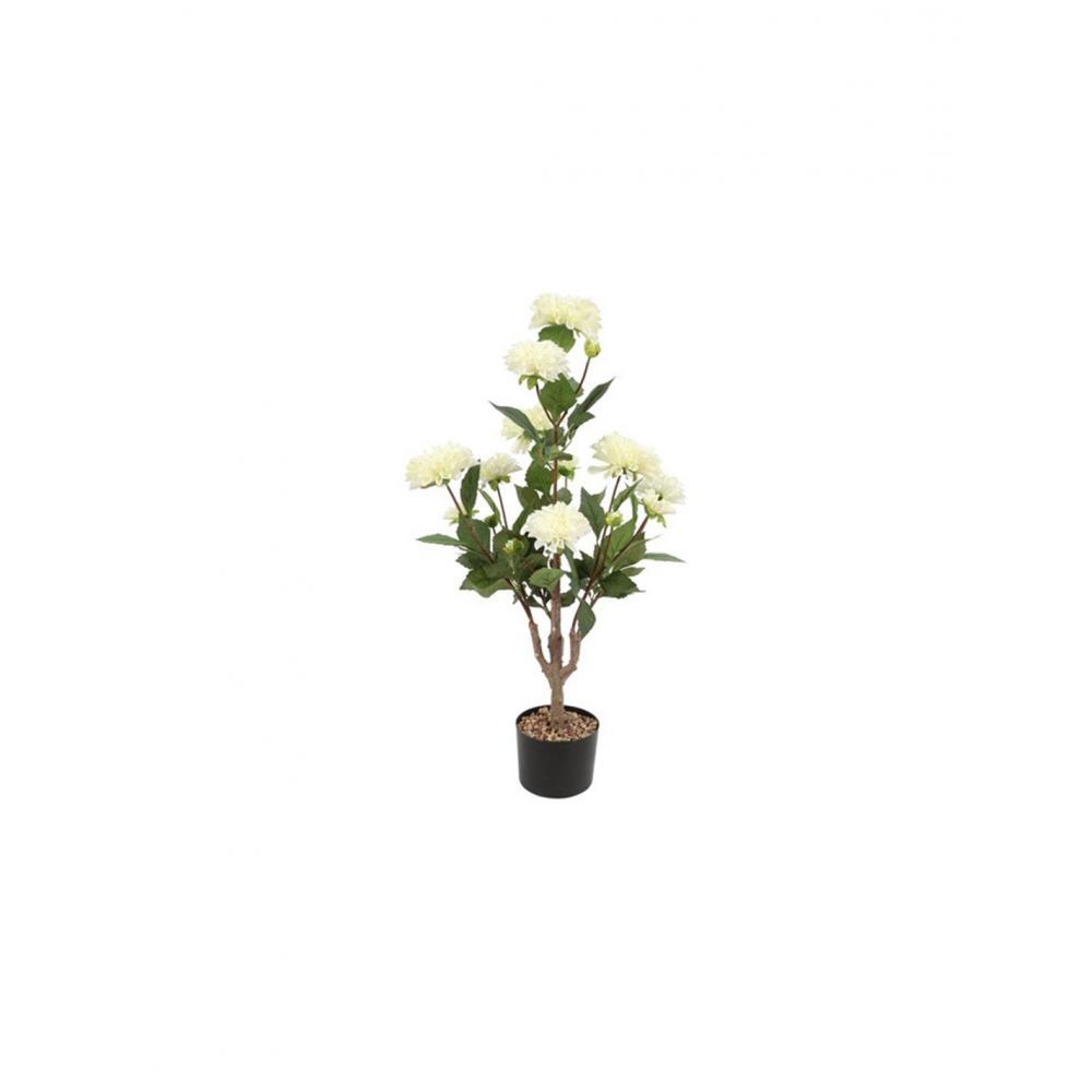 Ντάλια λευκή σε κασπώ 45x82εκ. Plastona 013.827403