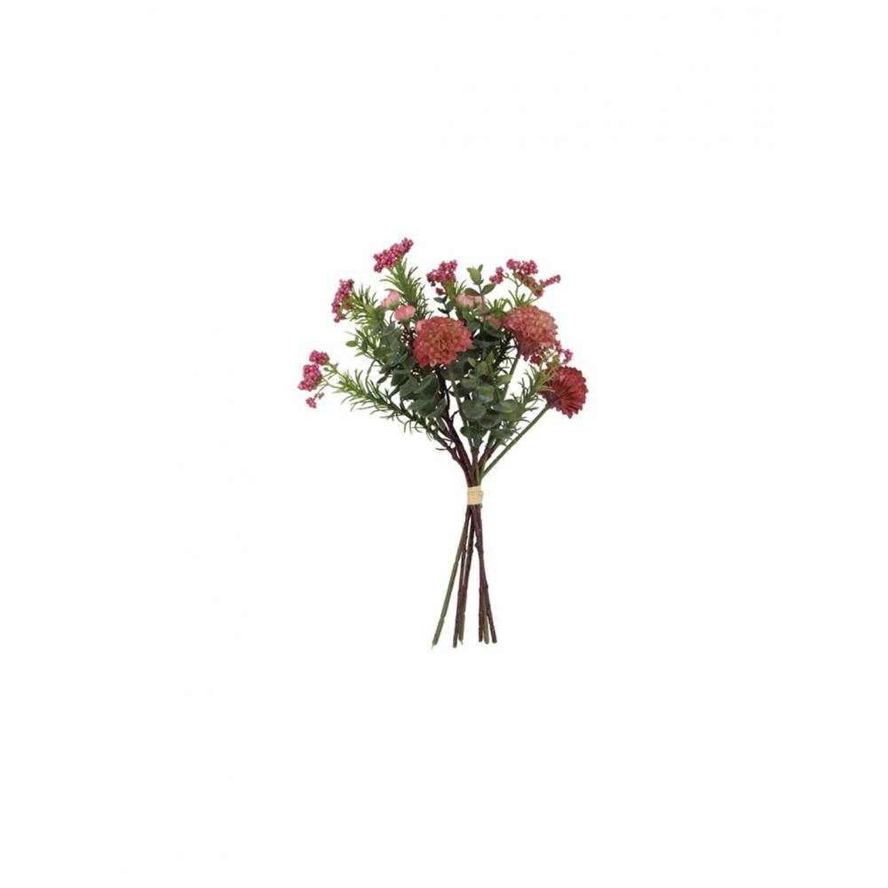 Ντάλιες μπουκέτο ροζ σκούρο Η33cm Plastona 013.821323