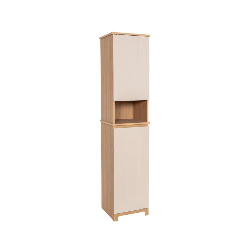 Ντουλάπι mdf με 1ράφι /2πόρτες εκρού 36x38x173cm Plastona 06.9939824