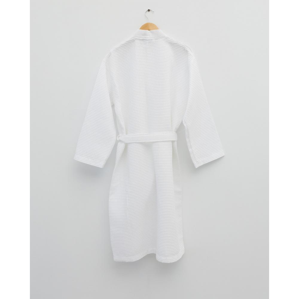 3D Πικέ Cotton Waffle Unisex Μπουρνούζι Fitz 280gsm X Large Άσπρο Pennie 080614-01