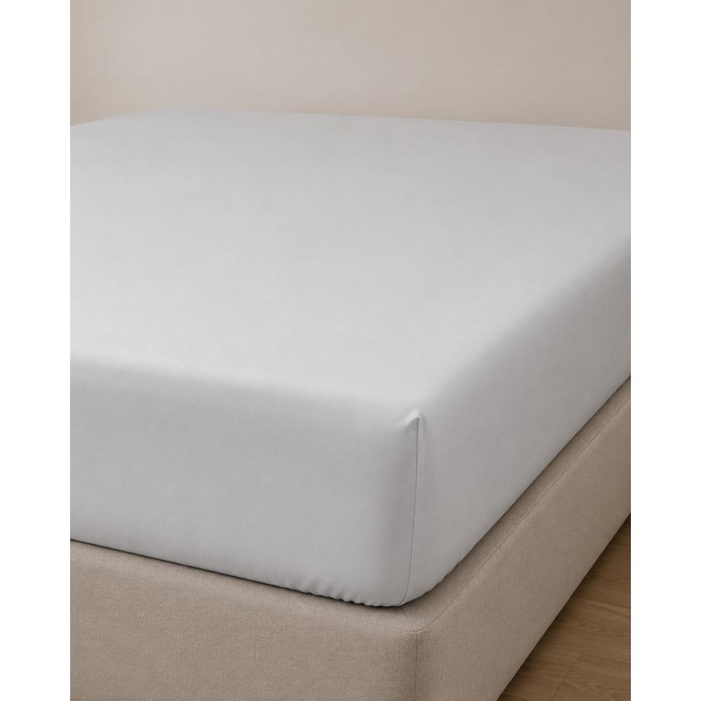Microsilk Μονόχρωμο Σεντόνι με Λάστιχο Oscar 6 Αποχρώσεις Διπλή (140x200+40cm) Γκρι Pennie 072231-13