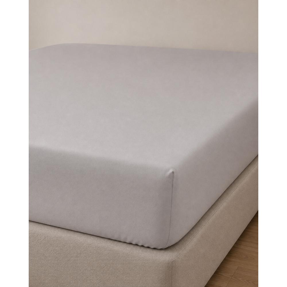 Microsilk Μονόχρωμο Σεντόνι με Λάστιχο Oscar 6 Αποχρώσεις Μονή (100x200+40cm) Γκρι - Μπεζ Pennie 072229-83