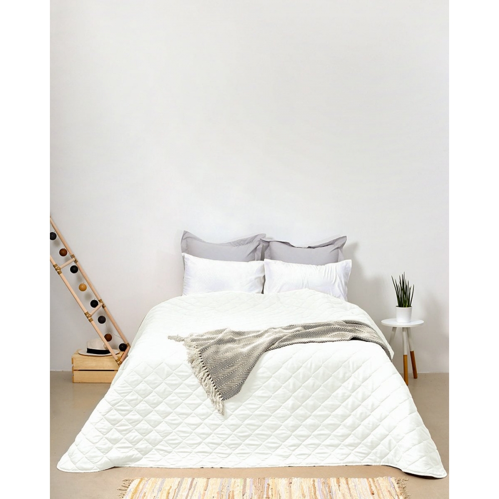 Microsilk Λευκό Κουβερλί Oscar III σε 2 Διαστάσεις Μονή (160x240cm) Άσπρο Pennie 720371-02