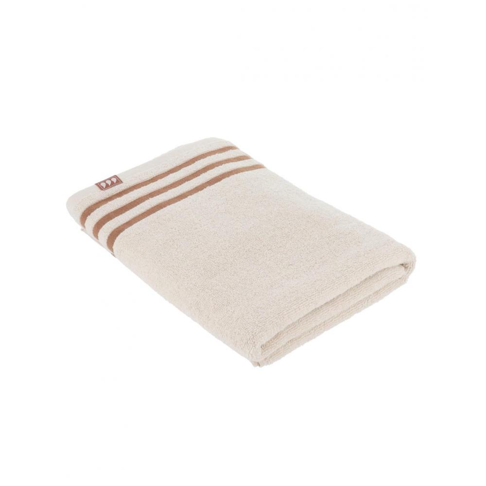 Πετσέτα μπάνιου εκρού/μόκα 100%βαμβάκι 70x130cm Plastona 06.7074164