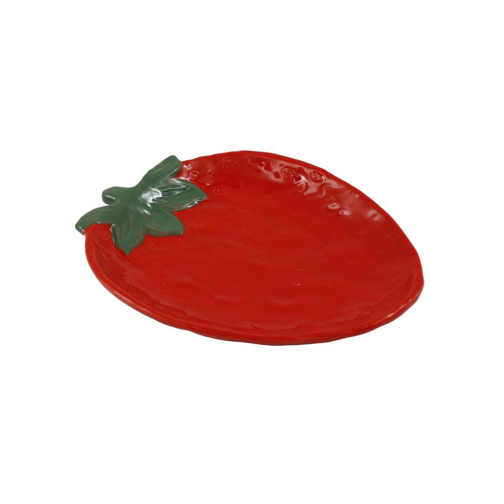 Πιατέλα κεραμ. Φράουλα 22X17.5X3cm Plastona 014.OR7822