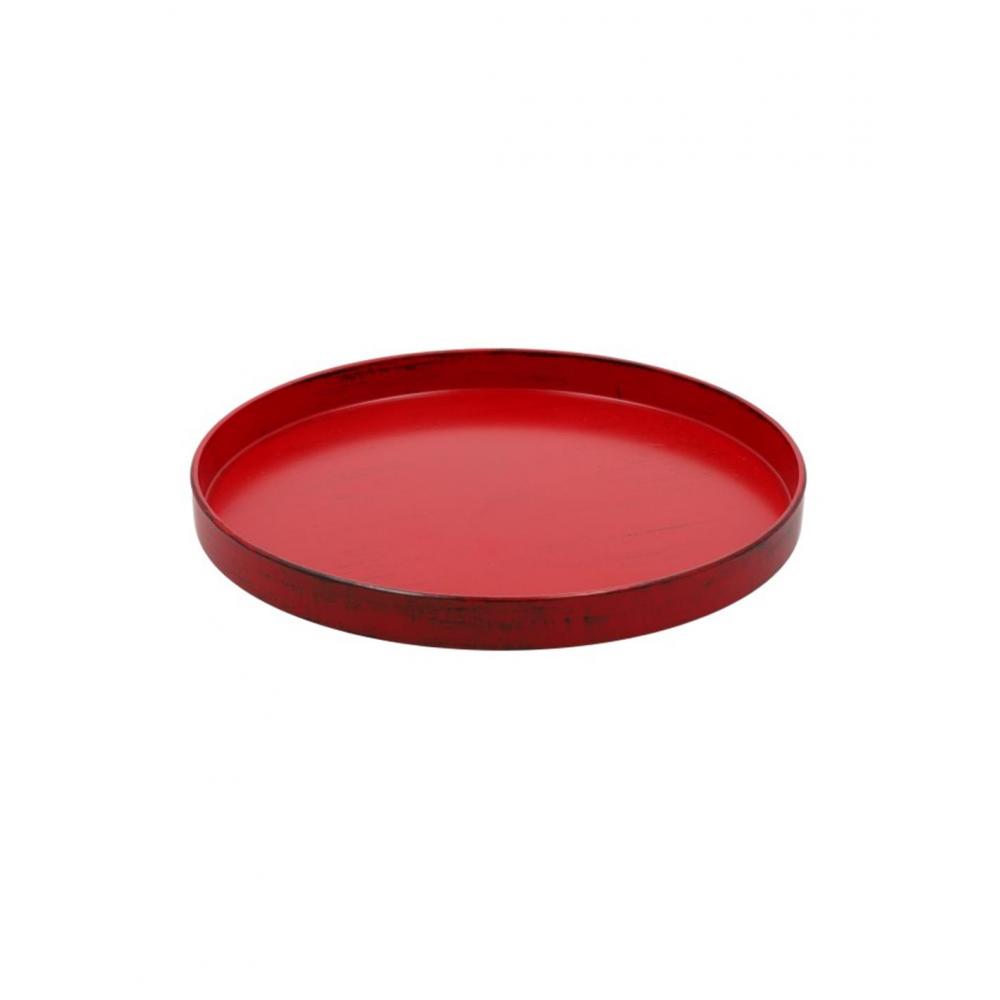 Πιατέλα μελαμίνη κόκκινη Φ27Η3cm Plastona 012.862470199