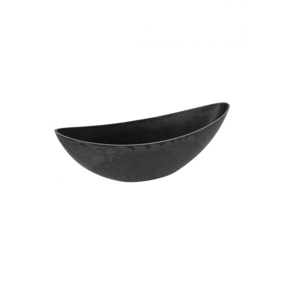 Πιατέλα μελαμίνη οβάλ  γκρι 34x11H11cm Plastona 012.776303159