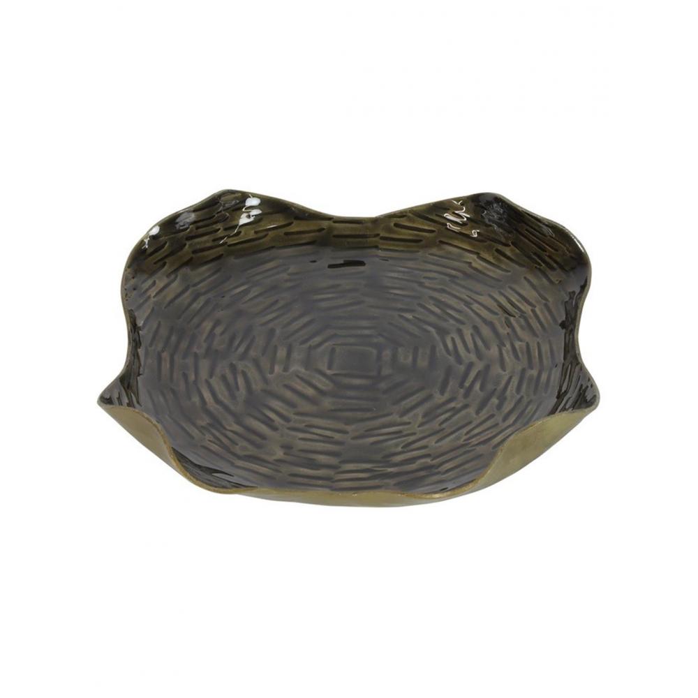 Πιατέλα μεταλ. Μαύρη Φ20,5 Η4cm Plastona 013.806046