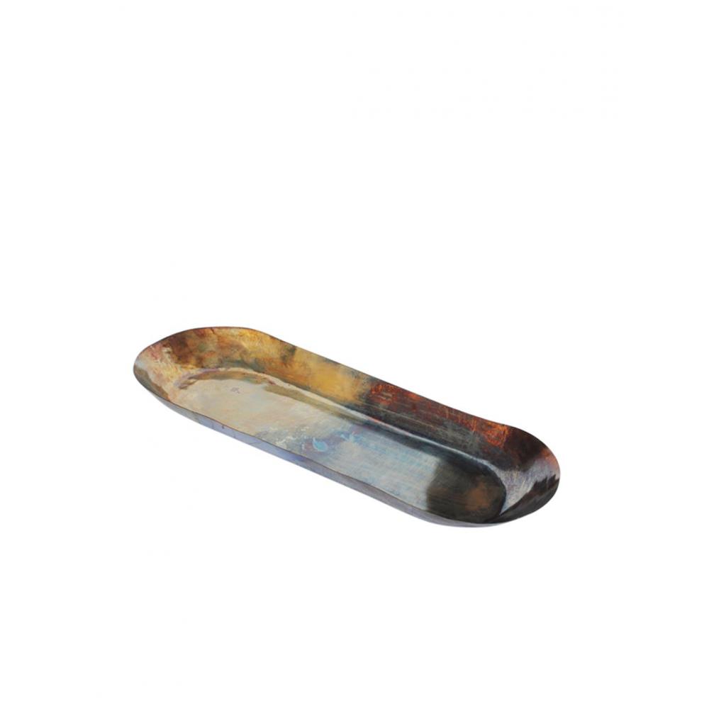 Πιατέλα μεταλ.μπρονζέ 57Χ21,5 Η8cm Plastona 00.07.72032