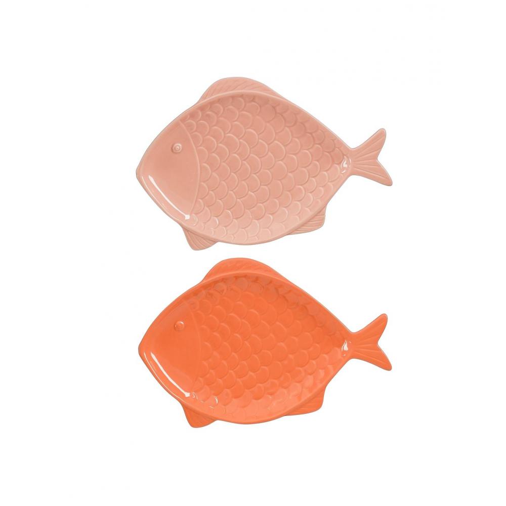 Πιατέλα ψάρι 2χρώματα 25,5x17x2,5cm Plastona 02.1191920