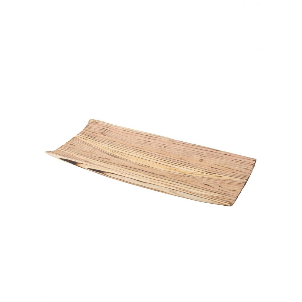 Πιατέλα σερβ.paulownia  burned φυσικό 45Χ20Χ5cm Plastona 00.07.75224