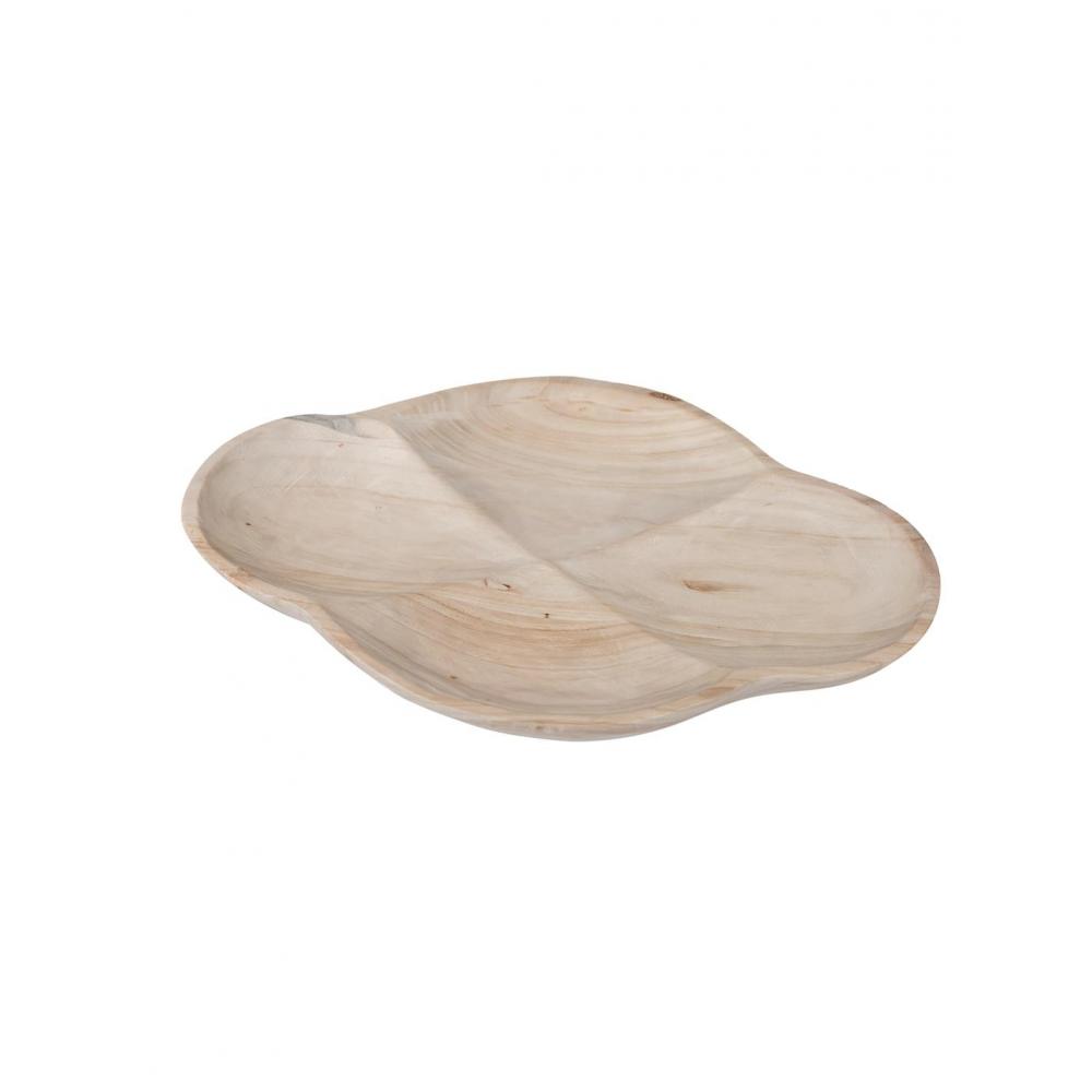 Πιατέλα σερβ.paulownia  οβάλ φυσικό 39,5Χ25Χ4cm Plastona 00.07.75203