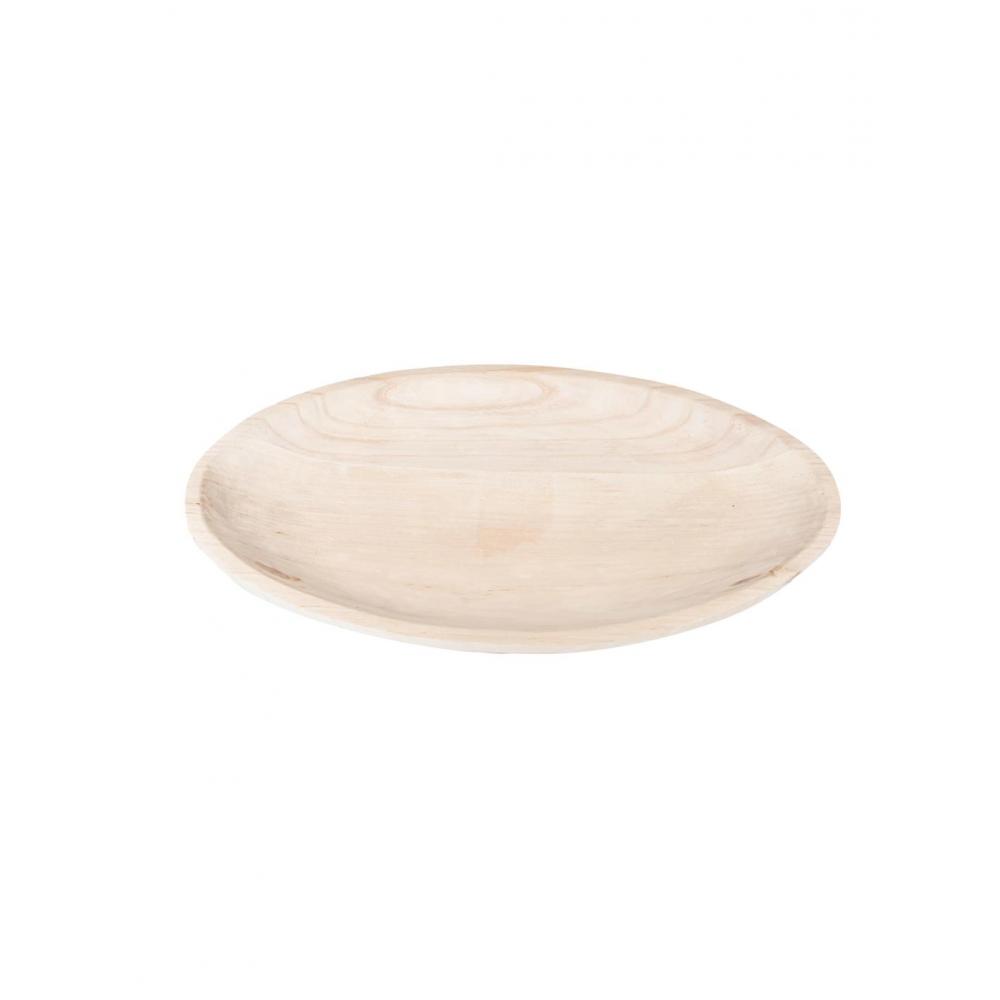 Πιατέλα σερβ.paulownia οβάλ φυσικό 44Χ22Χ5cm Plastona 00.07.75210