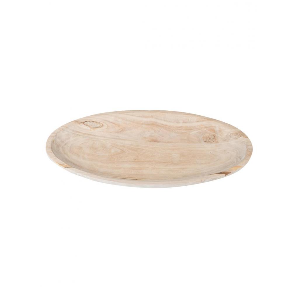 Πιατέλα σερβ.paulownia οβάλ φυσικό 50Χ27,5Χ6cm Plastona 00.07.75208