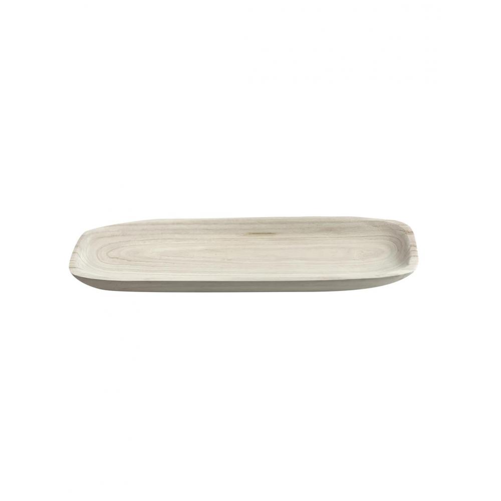 Πιατέλα σερβ.paulownia  οβάλ φυσικό 52Χ19Χ4,5cm Plastona 00.07.75202