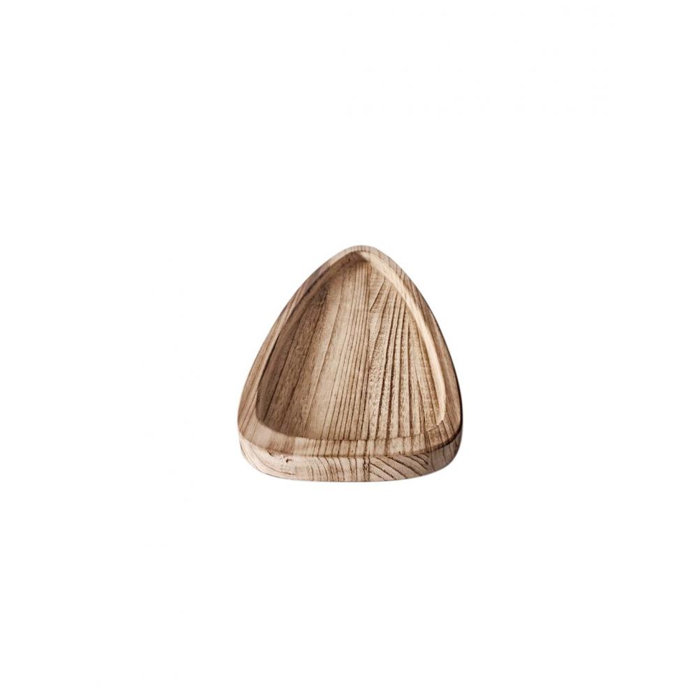 Πιατέλα σερβ.Paulownia τριγωνική 37Χ16Χ3cm Plastona 00.07.75523
