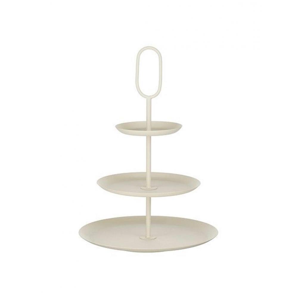 Πιατέλα τριώροφη cream 38x55cm Plastona 02.1190471
