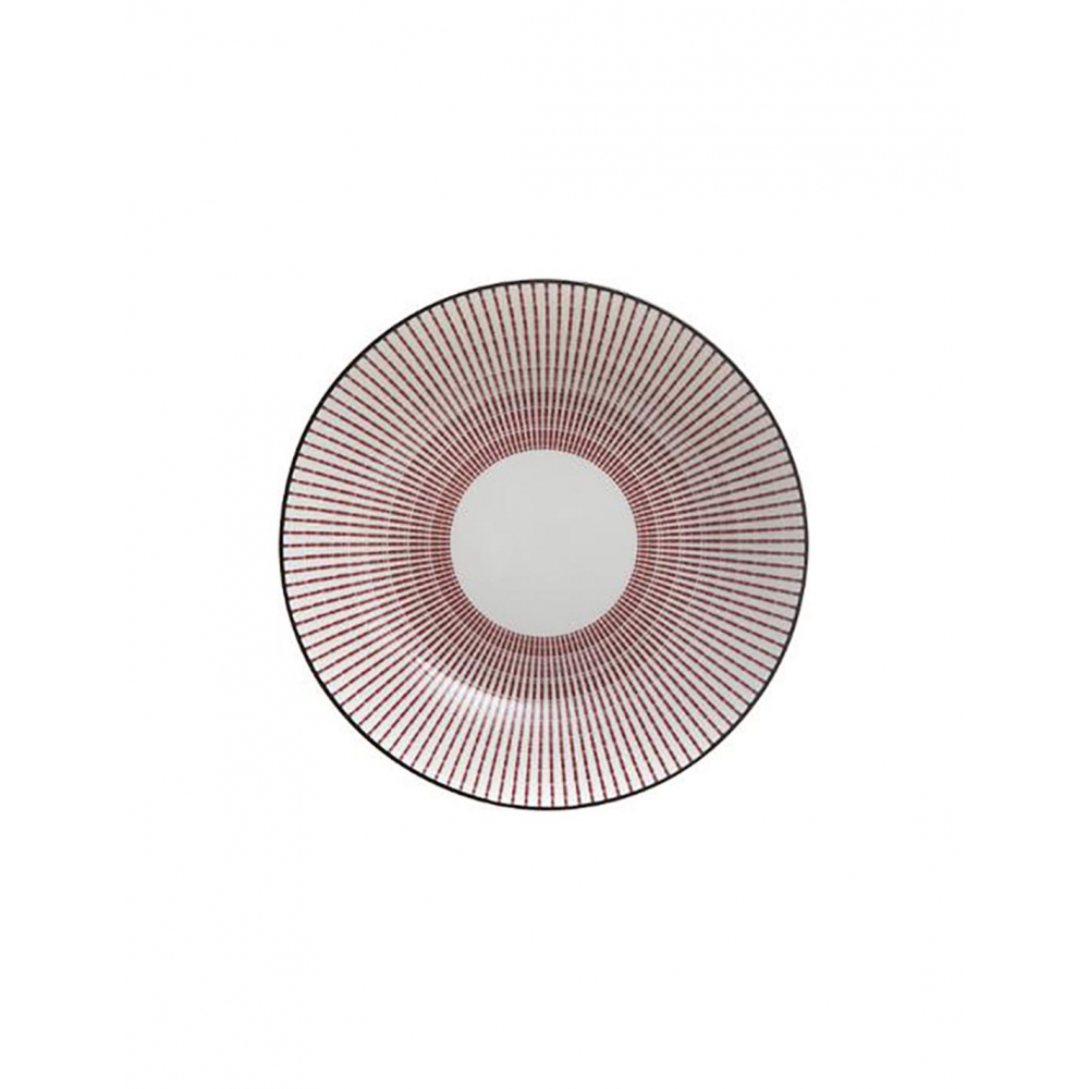 Πιάτο βαθύ RED LUNIS πορσ. Φ20εκ. Plastona 07.160558B