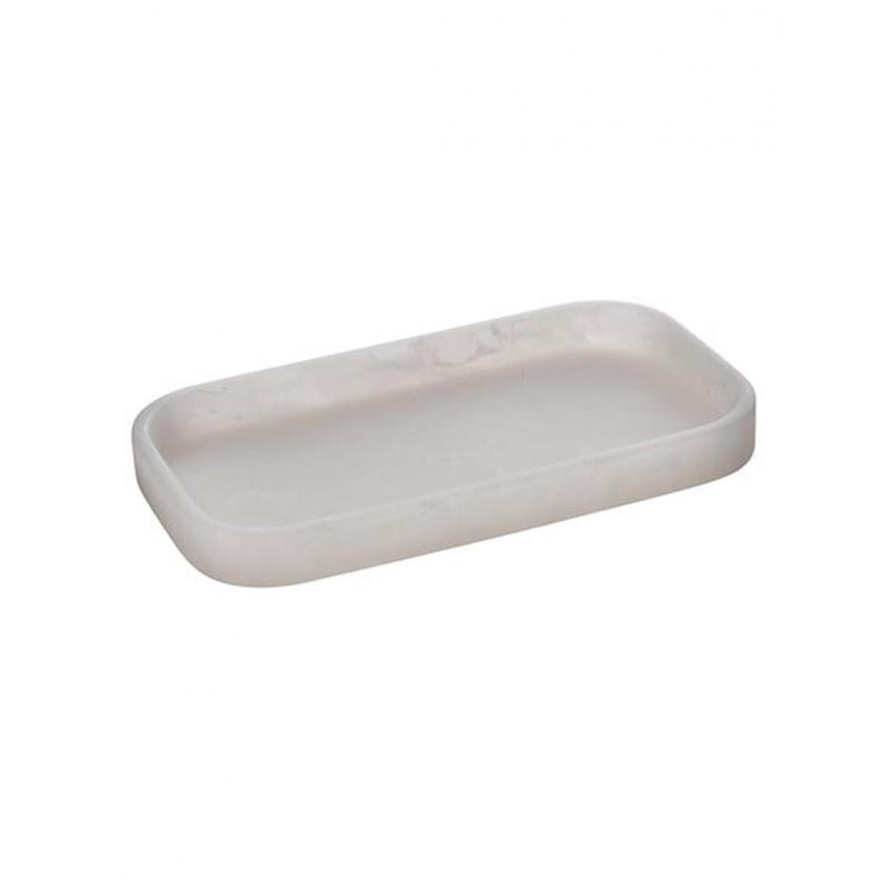 Πιάτο μπάνιου marble εκρού polyresin 20,5x11,5x2,2cm Plastona 07.214795
