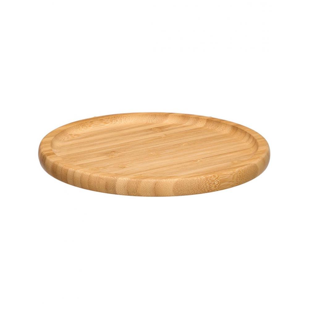 Πιάτο στρογγυλό bamboo φυσικό Φ20cm Plastona 029.11629