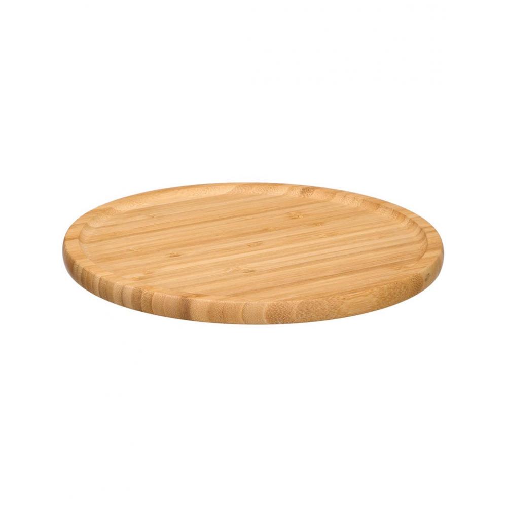 Πιάτο στρογγυλό bamboo φυσικό Φ26cm Plastona 029.11626