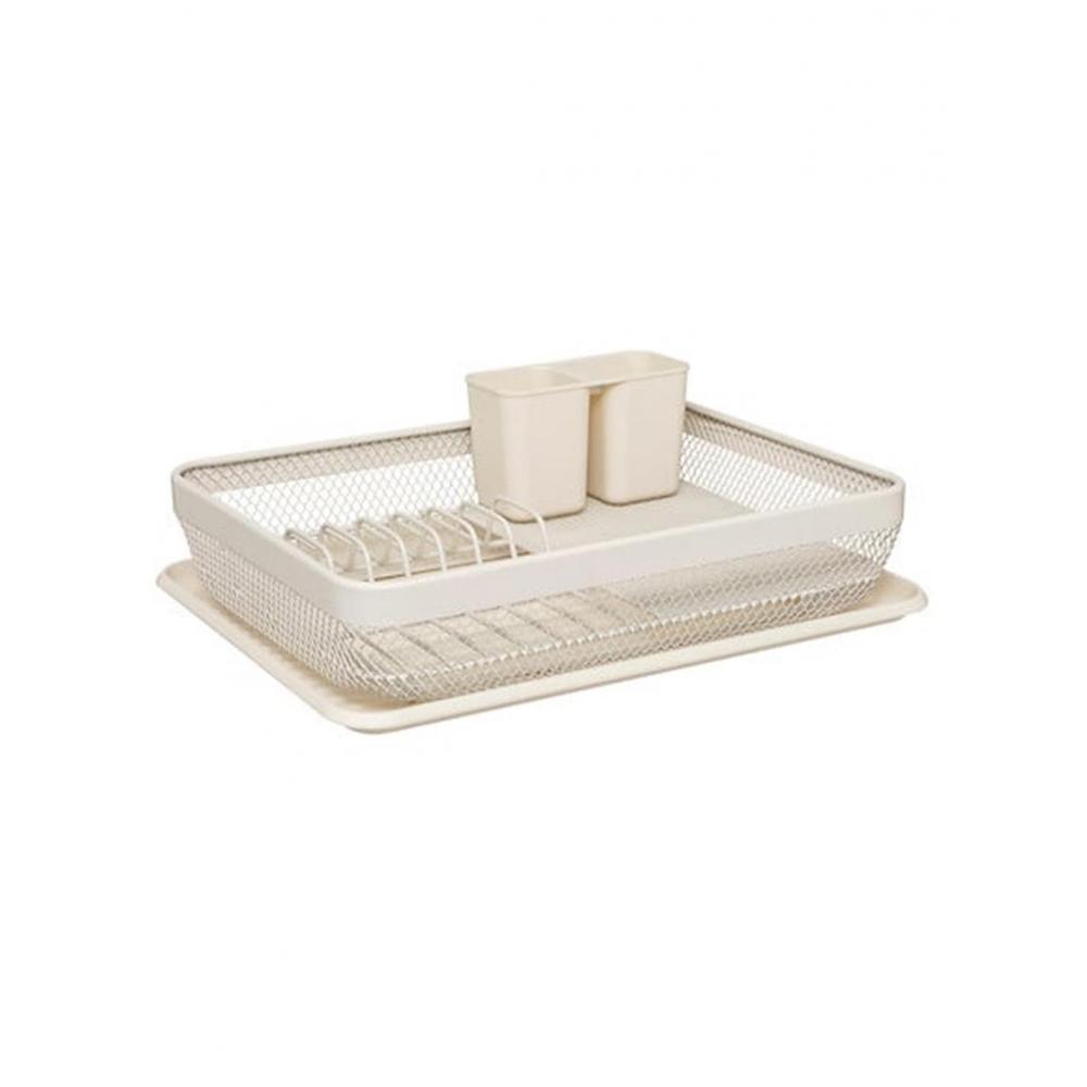 Πιατοθήκη μεταλλική εκρού 43x32x13,5cm Plastona 07.169225A