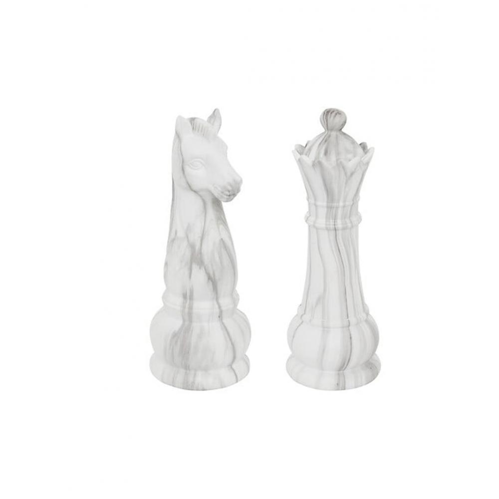 Πιόνια σκάκι/2σχέδια marble effect 10,5x26,5cm Plastona 07.206145