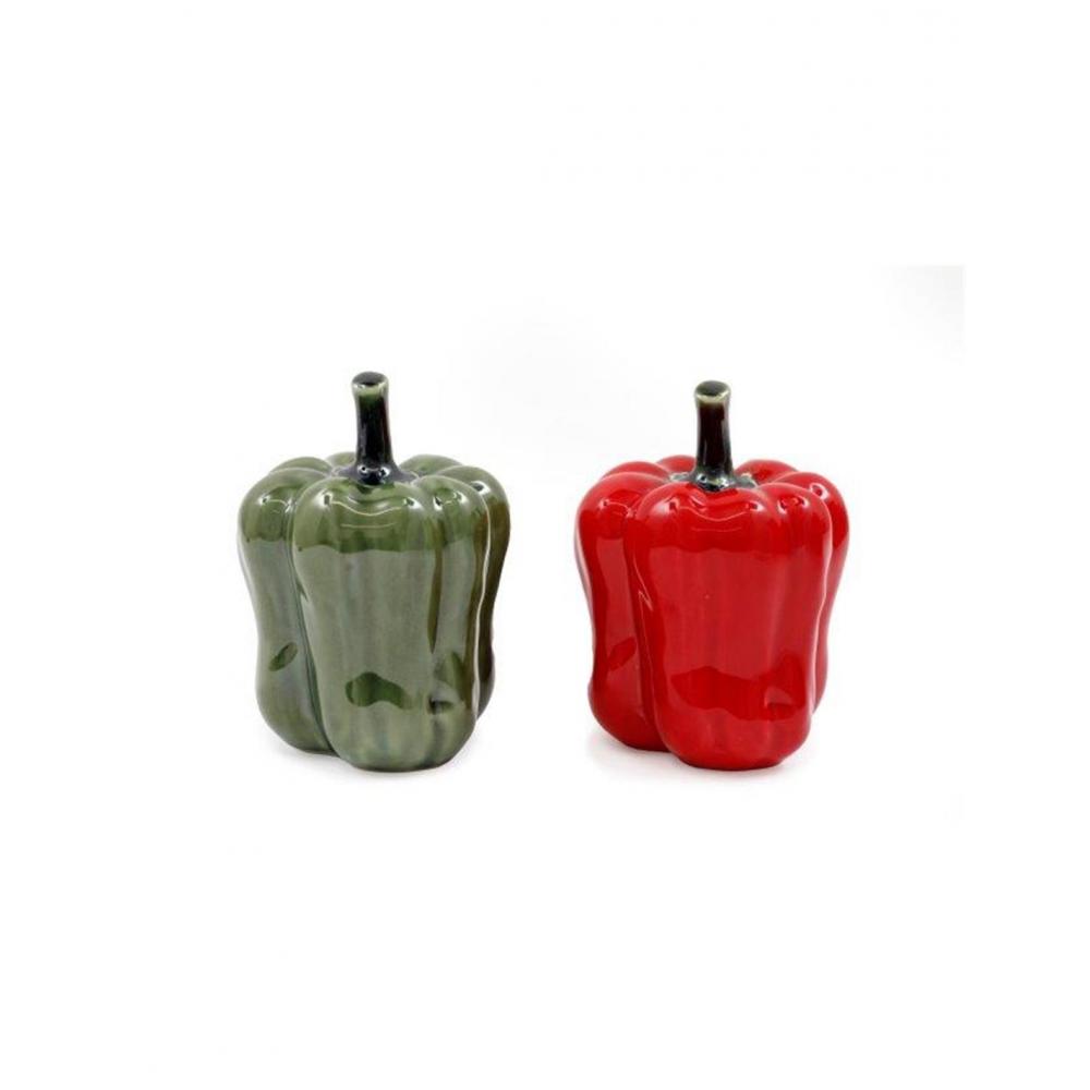 Πιπεριές κεραμικές 2 χρώματα 8,5x12cm Plastona 014.OR7809