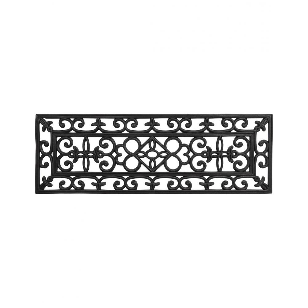 Ποδόμακτρο καουτσούκ μαύρο 25x75cm Plastona 05.1442995