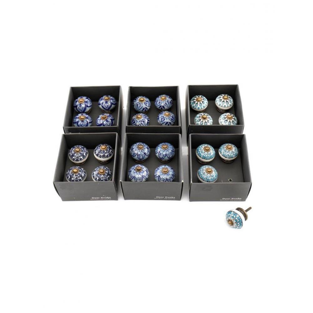 Πόμολα blue&white 6σχέδια σ/4 Plastona 014.HH5739