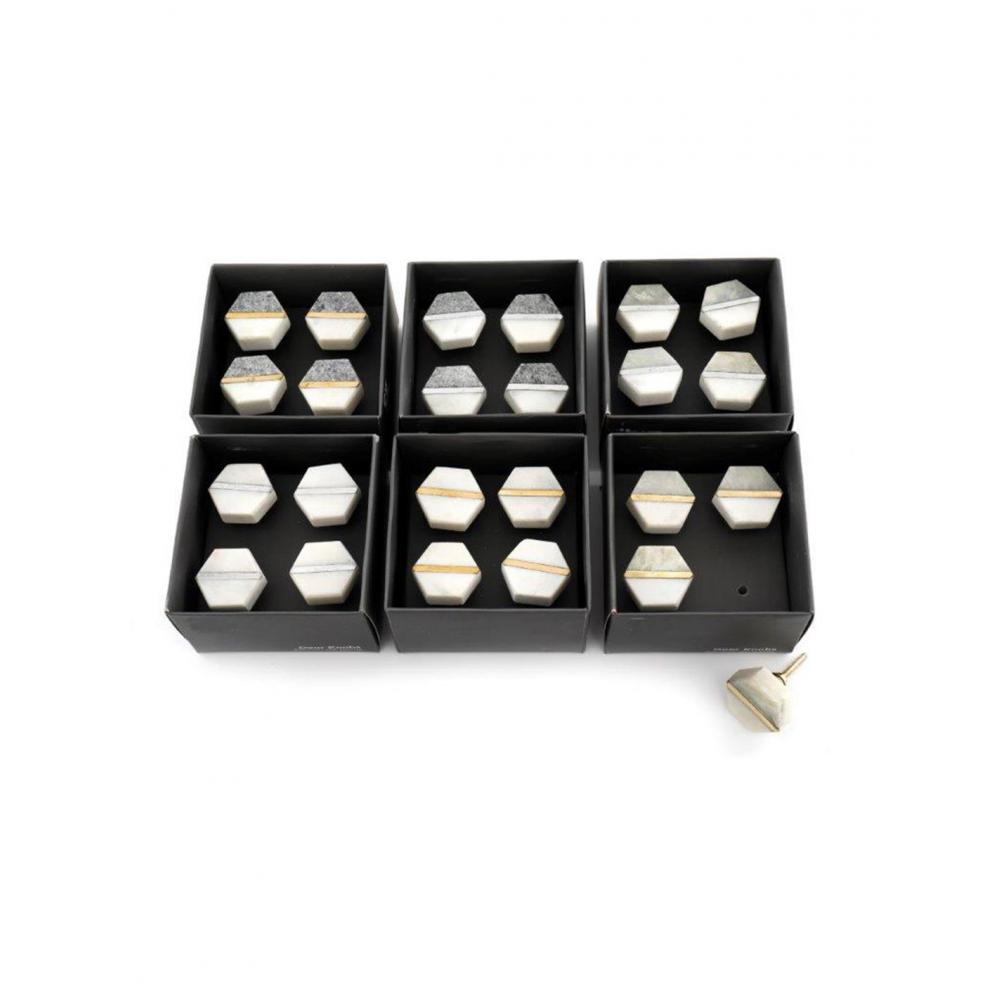 Πόμολα marble effect 4χρώματα σ/4 Plastona 014.HH5736