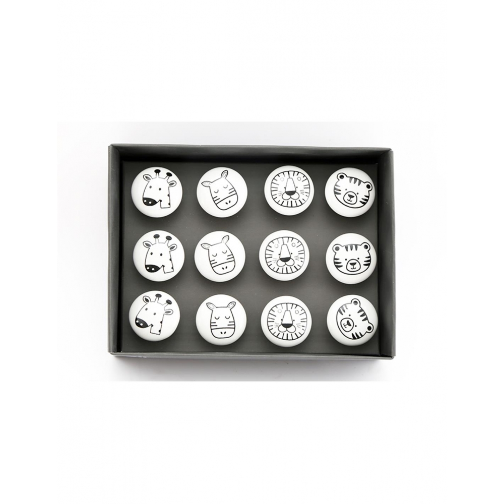 Πόμολο σχ.ζωάκια 4εκ. 4σχ. Plastona 014.BB0393