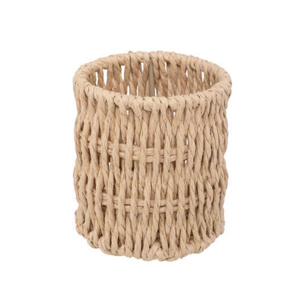 Ποτήρι αποθ.γραφείου τεχνητή RAFFIA φυσικό Φ9,5Η10cm Plastona 07.203142