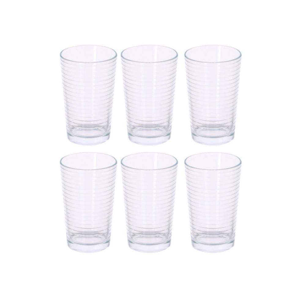 Ποτήρι γυάλ.νερου συσκ.6τμχ Φ6.8/Φ5.2X10.8cm/220ml Plastona 03.18057