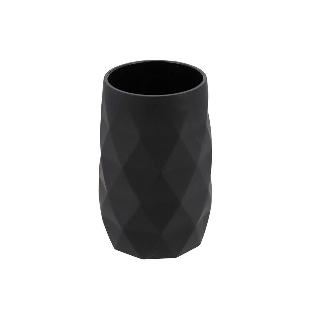 Ποτήρι μπάνιου ABS rubber μαύρο Plastona 06.61138103