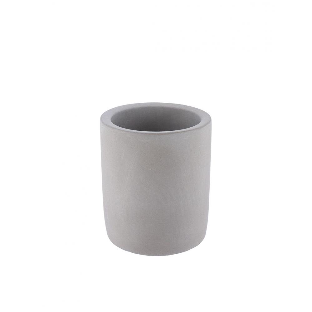 Ποτήρι μπάνιου cement γκρι Plastona 06.61106180