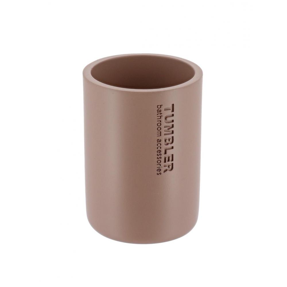 ποτήρι μπανιου polyresin cappuccino 7.5x10.7cm Plastona 06.61101166