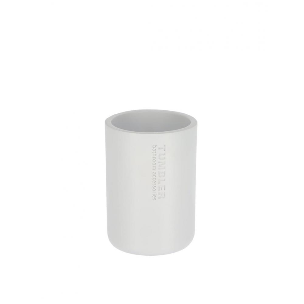 Ποτήρι μπάνιου polyresin λευκό ματ Plastona 06.61101210