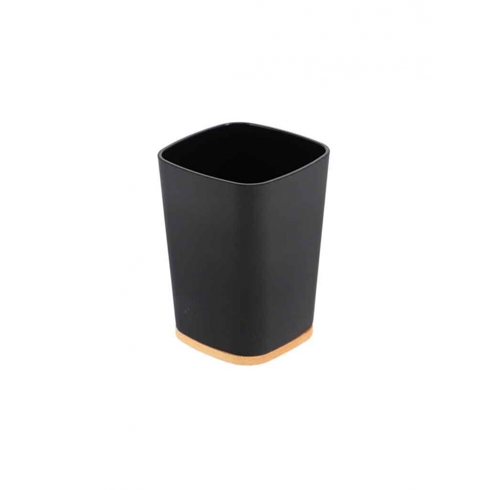 Ποτήρι μπάνιου rubber με bamboo Plastona 06.61110103