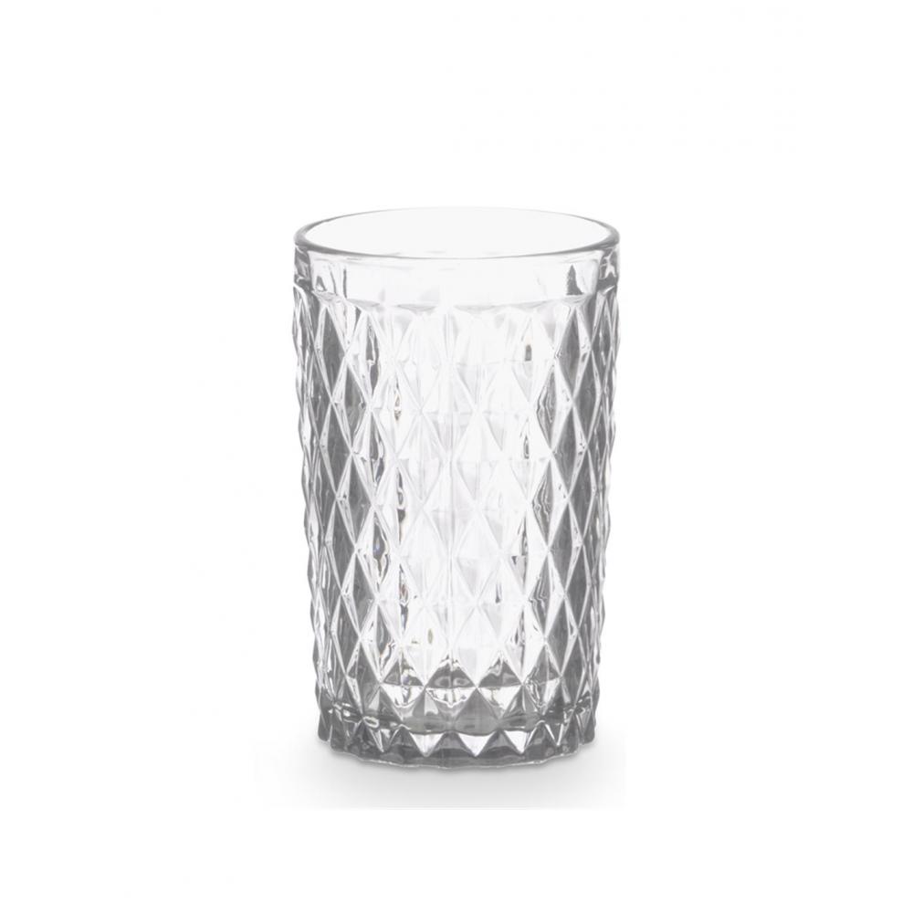 Ποτήρι νερού διάφανο DIAMOND 370ml Plastona 029.37744