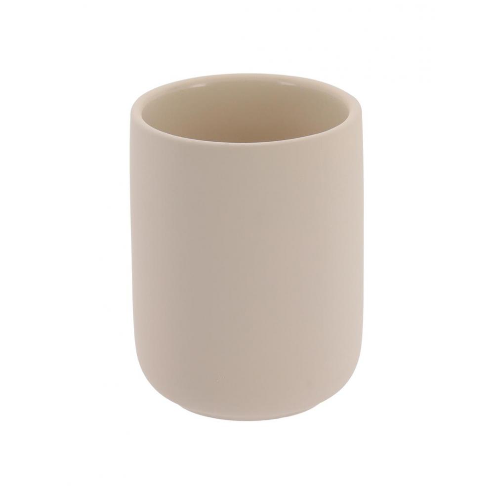 Ποτήρι οδοντ.μπεζ stoneware 300ml/7,6x9,8cm Plastona 06.61189161