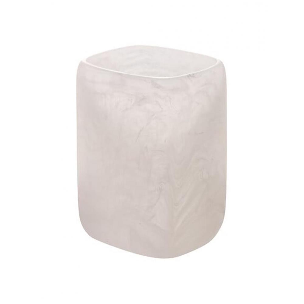 Ποτήρι οδοντόβουρτσας marble εκρού polyresin 8,2x7x11,3cm Plastona 07.214793