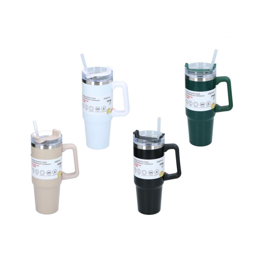 Ποτήρι θερμός 4χρώματα 900ml/13,5x29,8cm Plastona 03.27092
