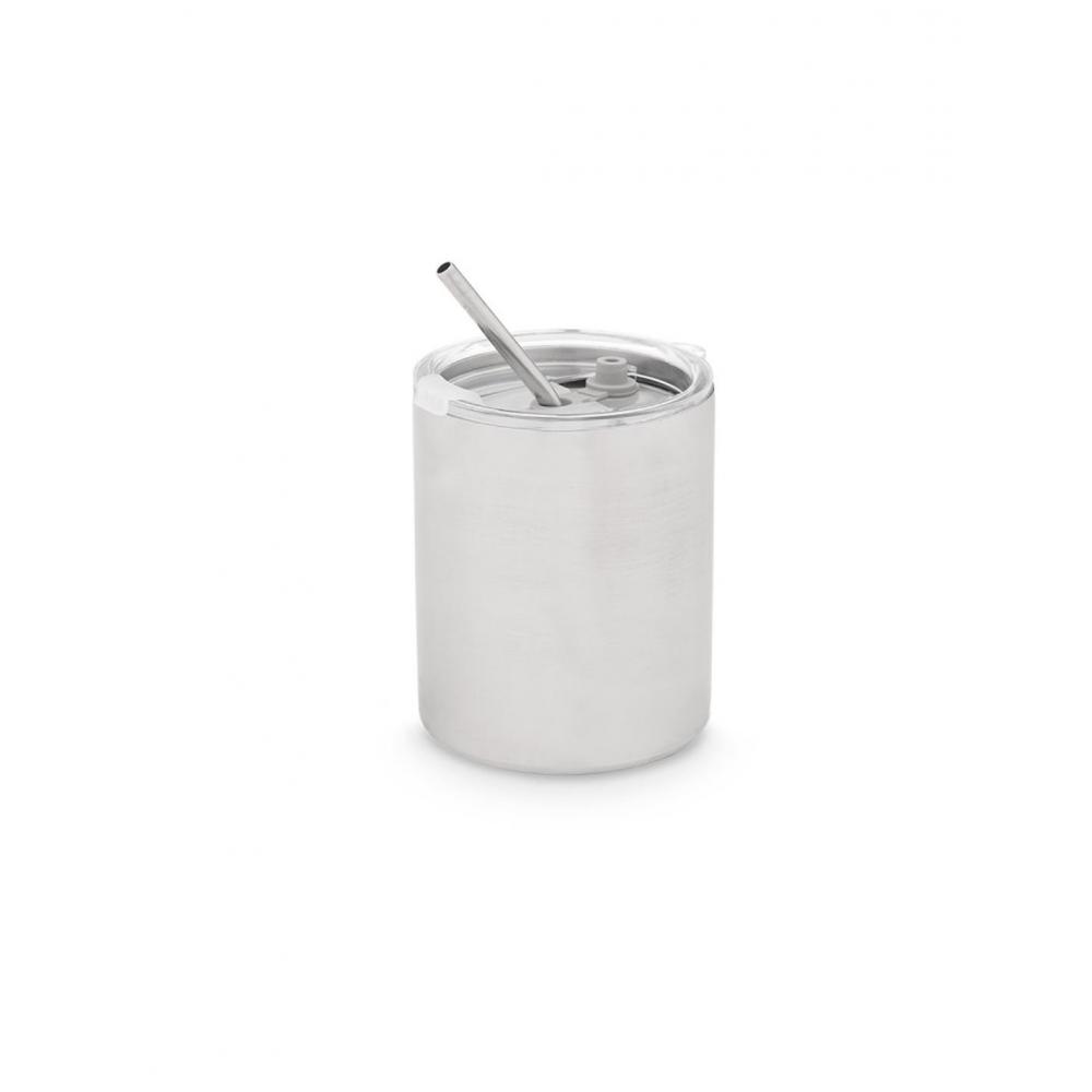 Ποτήρι θερμός ανοξείδωτο με καλαμάκι380ml/9x14cm Plastona 029.10752