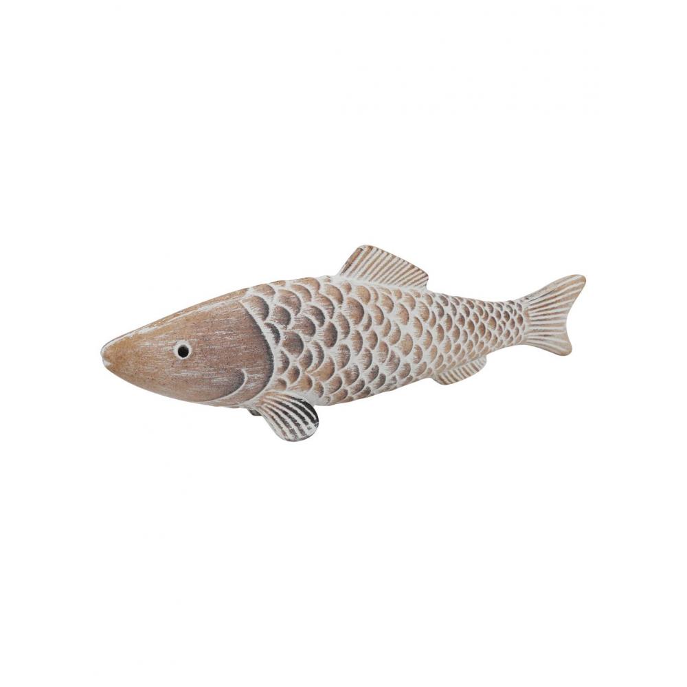 Ψάρι διακ.ξύλινο 35x11x5,3cm Plastona 013.818611