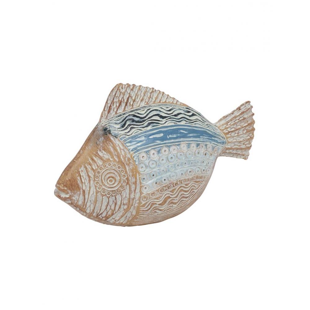 Ψάρι κεραμ.μπλε-φυσικό 27,5x7,5x15cm Plastona 013.819747